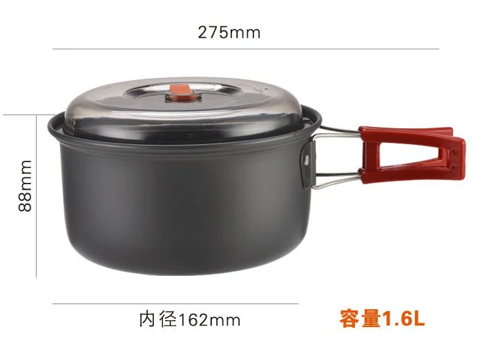 Hiking Tea Pot Making Tea Camping Portable Hard Alumina Ultra Light Outdoor Water Pot Set