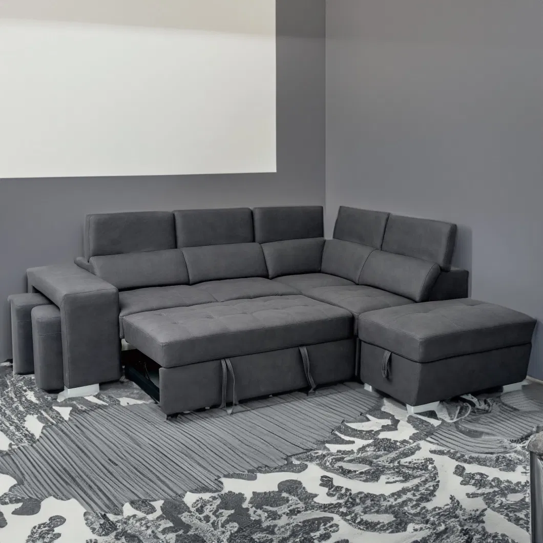 Manufacture Huayang Customized Function Recliner Modern Faux Leather China Chair Sectional Sofa