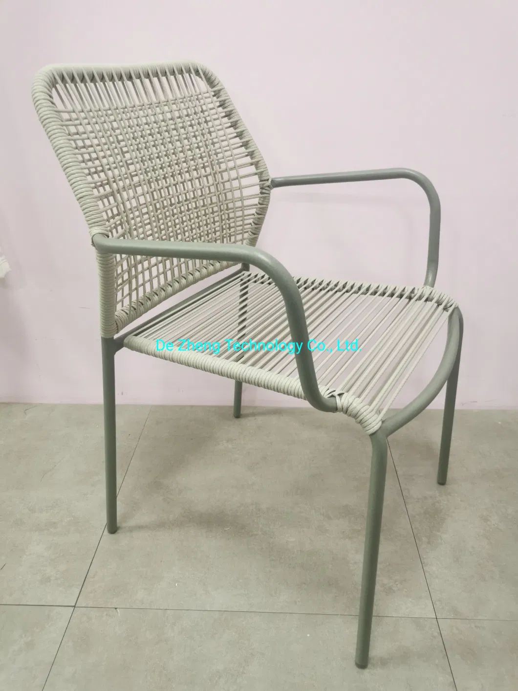 Modular Sectional Original Design Rope Aluminum Outdoor Patio Table and Chair Set Garden Furniture