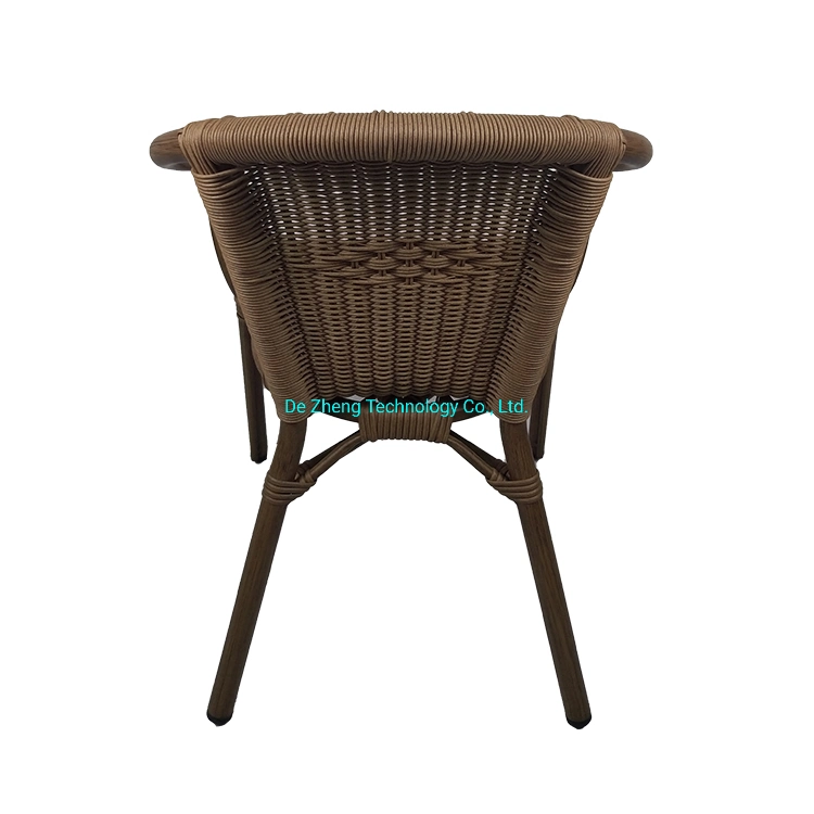 Hot Sale Outdoor Rattan Furniture Garden Aluminium Bistro Wood Bamboo Vintage Chair Furniture