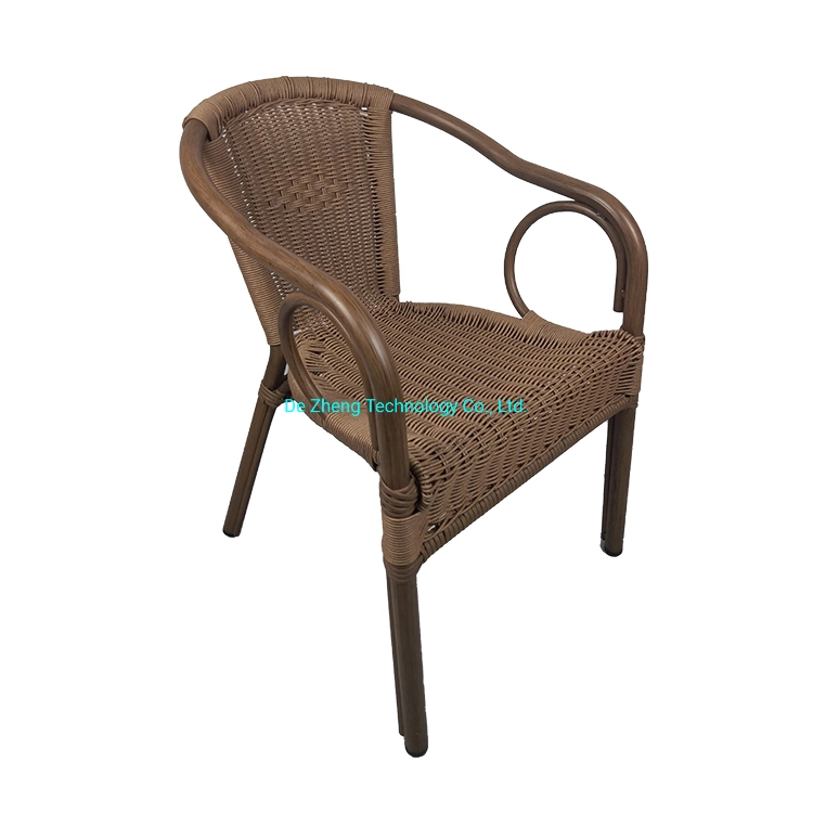 Hot Sale Outdoor Rattan Furniture Garden Aluminium Bistro Wood Bamboo Vintage Chair Furniture