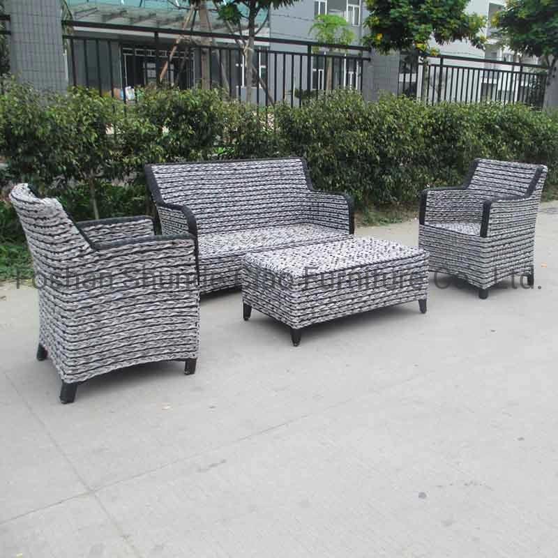 Leisure Outdoor Patio Garden 4 PCS Wicker Furniture Rattan Sofa Set