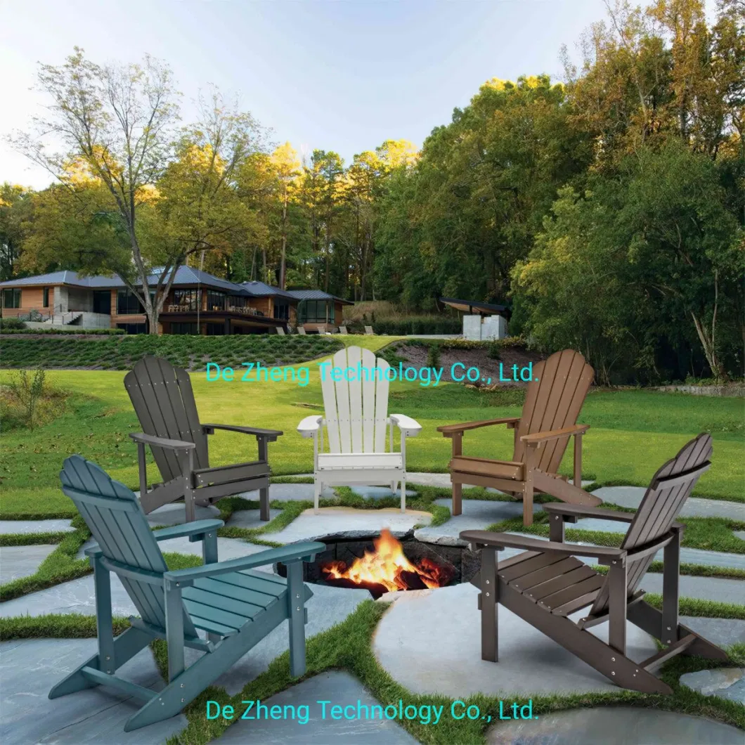 Adult-Size Weather Resistant Deck Backyard Wood Lumber Modern Adirondack Chair