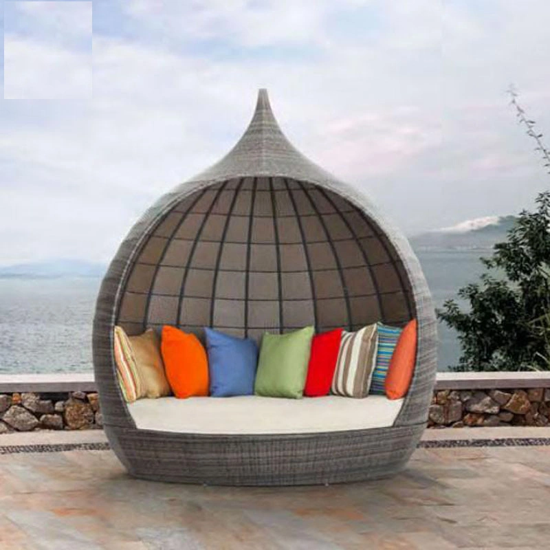 Modern Outdoor Furniture Patio Rattan Leisure Chair Wicker Sofa Bed Garden Daybed