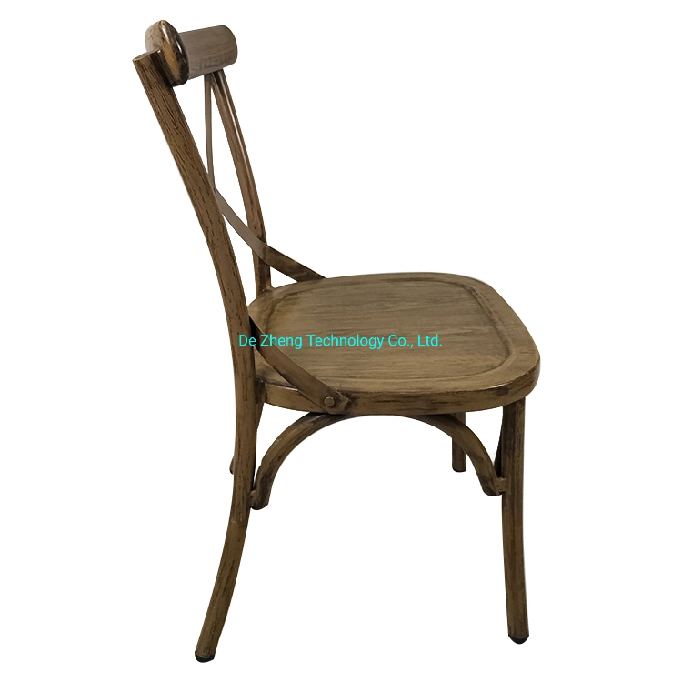 Hot Sale Popular Vintage Painting Garden Outdoor Aluminum Chair Restaurant Metal Patio Hotel Chair Furniture