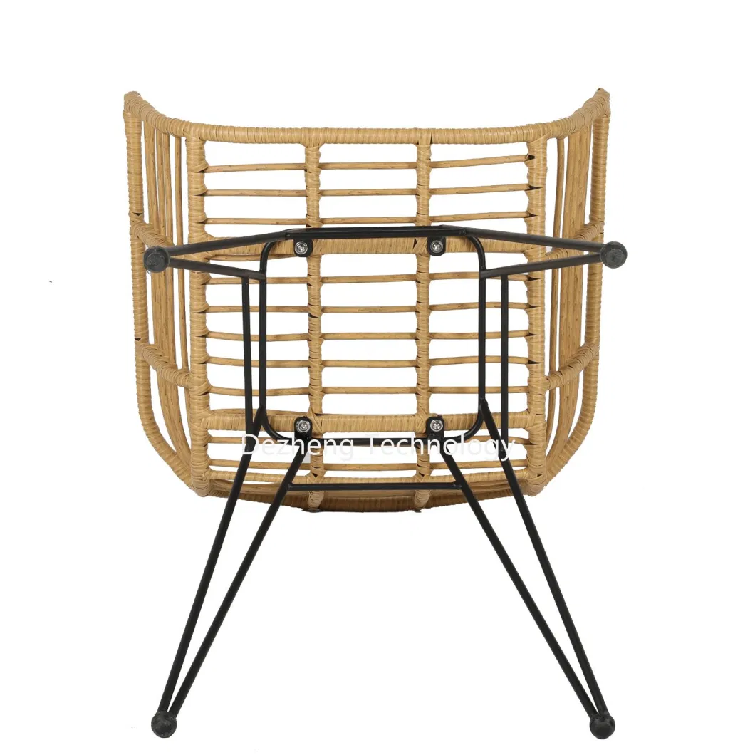 High Quality Farm Like Home Bar Outdoor Beach Dining Rattan Chair for Commercial