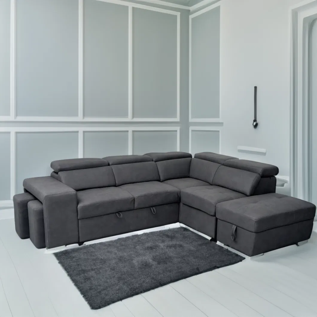 Manufacture Huayang Customized Function Recliner Modern Faux Leather China Chair Sectional Sofa