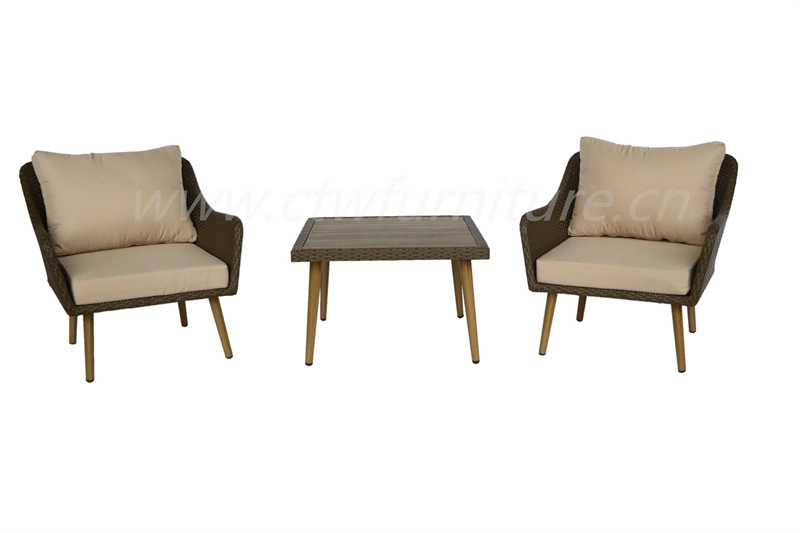 Outdoor Rattan Furniture Manufacture 4 Piece Patio Aluminium Garden Sofas Modular Outdoor Recliner Sofa Set