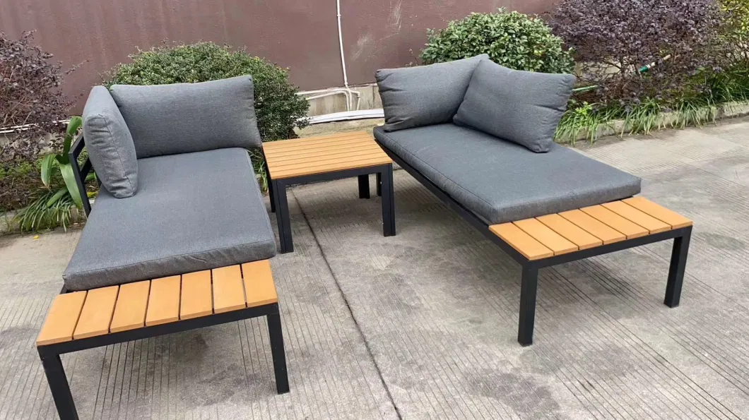 Patio Furniture Set Outdoor Aluminum Corner Sofa Set