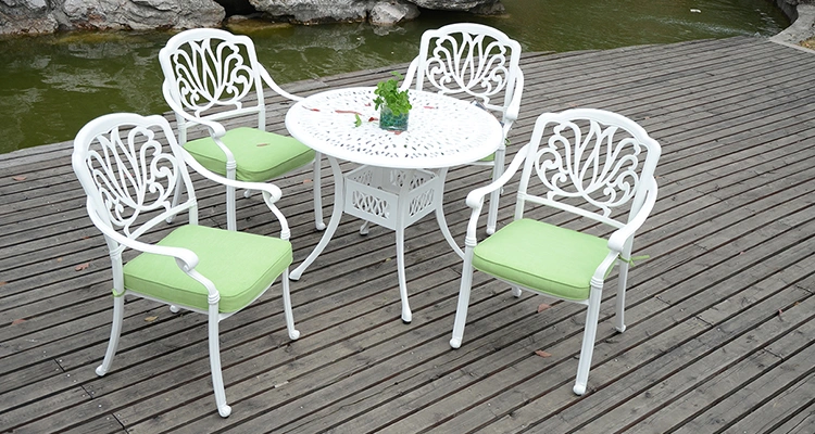 Cast Aluminum Patio Furniture Outdoor Garden Furniture Elizabeth 4 Seater Dining Set