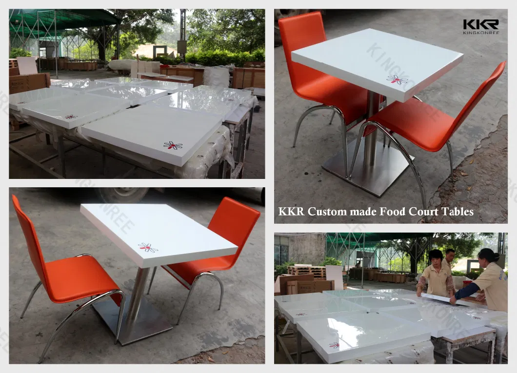 Modern Artificial Stone Square Dining Table Sets