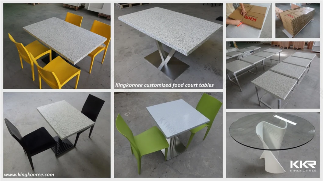 Modern Artificial Stone Square Dining Table Sets