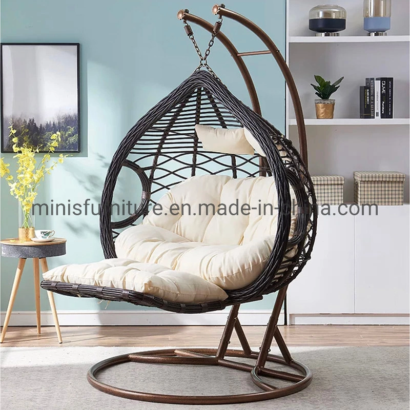 (MN-OSF25) Chinese Wholesale Outdoor Furniture Rattan Egg Swing Garden Chair