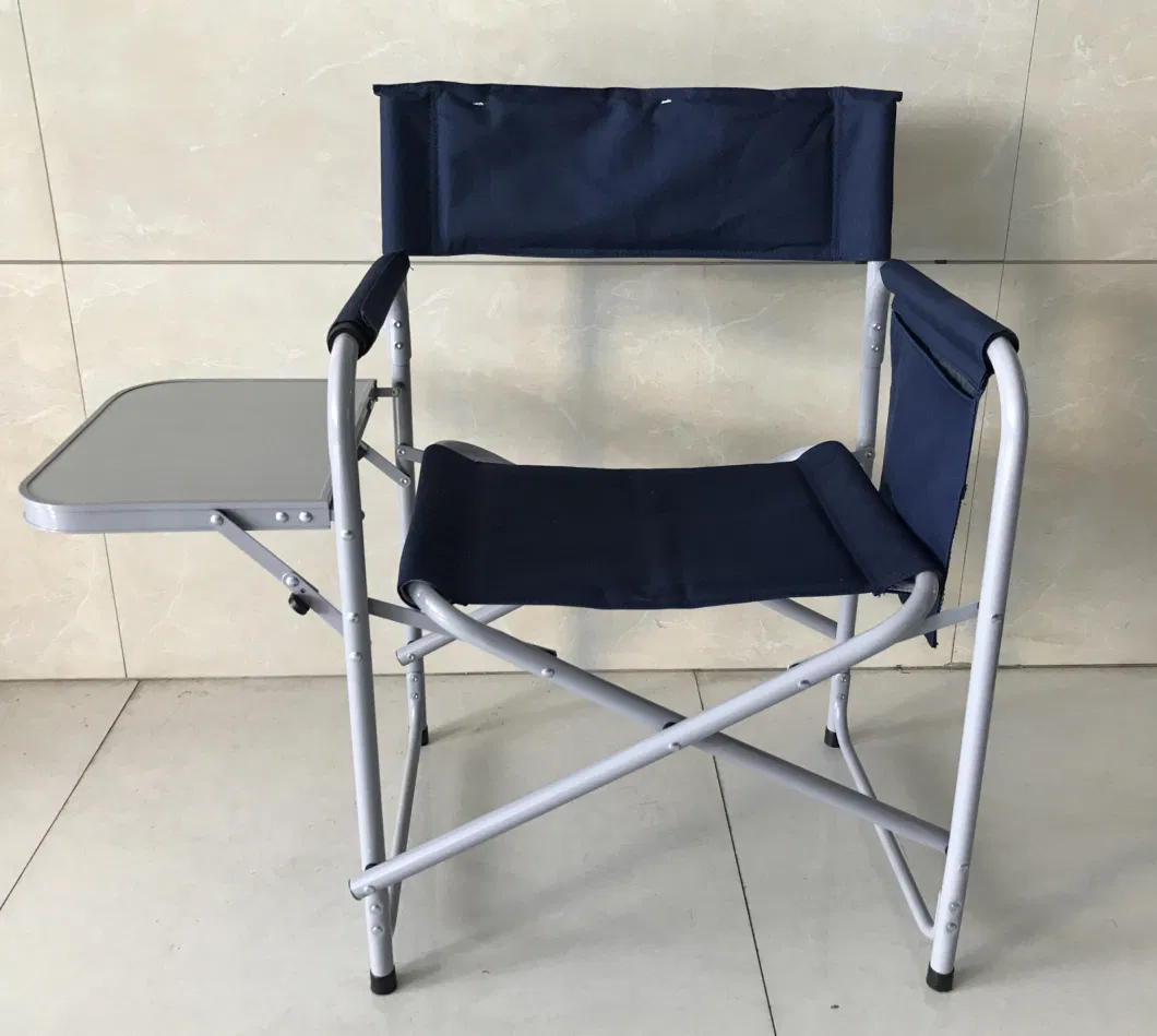 Oversized Deluxe Steel Frame Portable Folding Deck Director Camping Chair