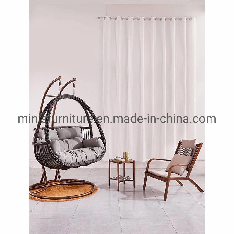 (MN-OSF25) Chinese Wholesale Outdoor Furniture Rattan Egg Swing Garden Chair