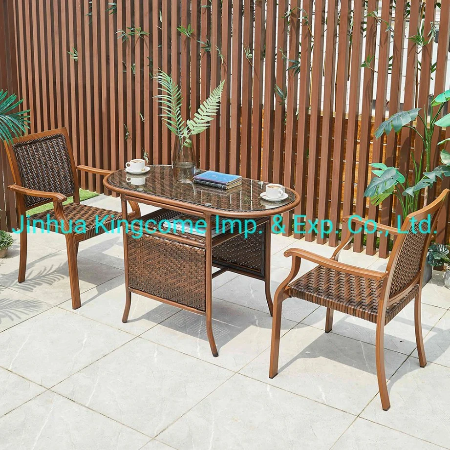 Outdoor Furniture Aluminum Frame PE Rattan Dining Table/Garden Coffee Table