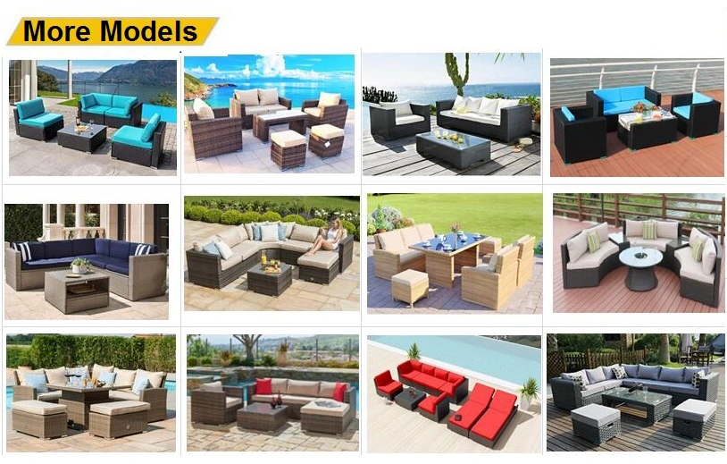 Hot Modern Leisure Rattan/Wicker Garden Sets Home Sofa Outdoor Patio Furniture