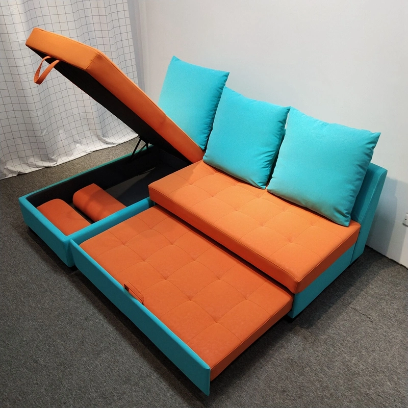 Modern Furniture Corner Sofa Bed Set with Storage
