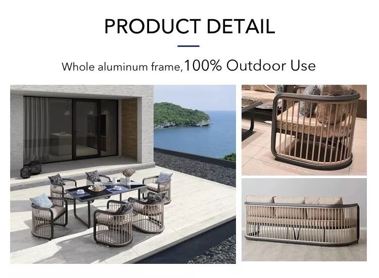 Hot Sale Copyright Whole Aluminum Dining Chair and Table Set Garden Furniture