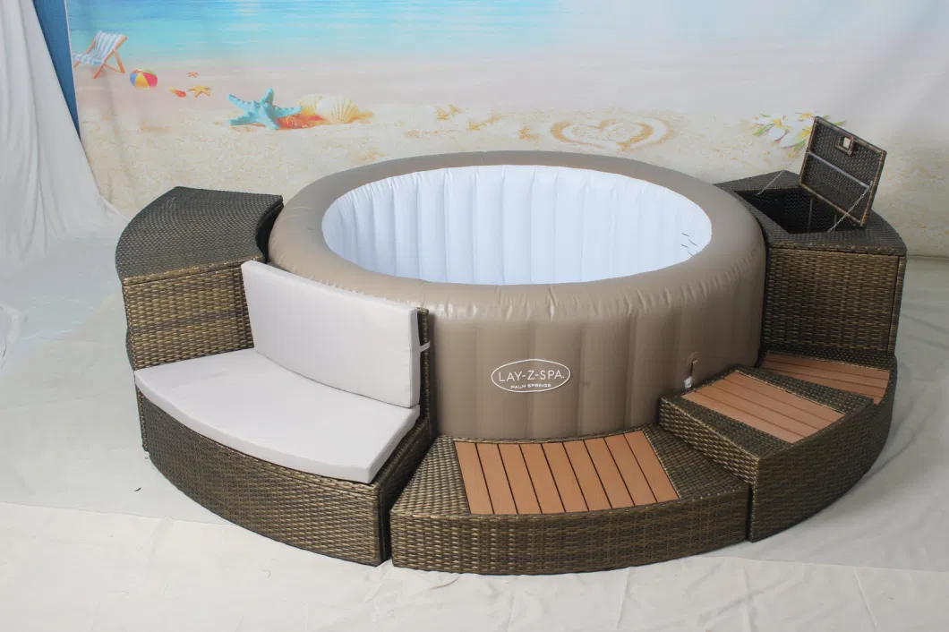 New Style Outdoor Patio Hotel Furniture Set Big Size Round Rattan Garden Furniture