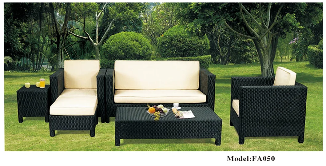 Modern Garden Terrace Waterproof Wicker Rope Woven Modular Lazy Lounge Furniture Set Patio Balcony Corner Rattan Outdoor Sofa