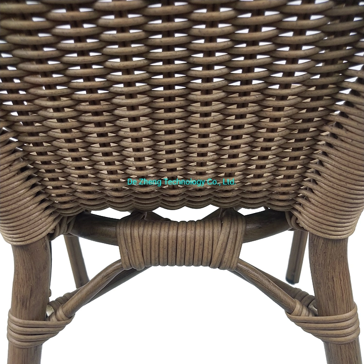 Hot Sale Outdoor Rattan Furniture Garden Aluminium Bistro Wood Bamboo Vintage Chair Furniture
