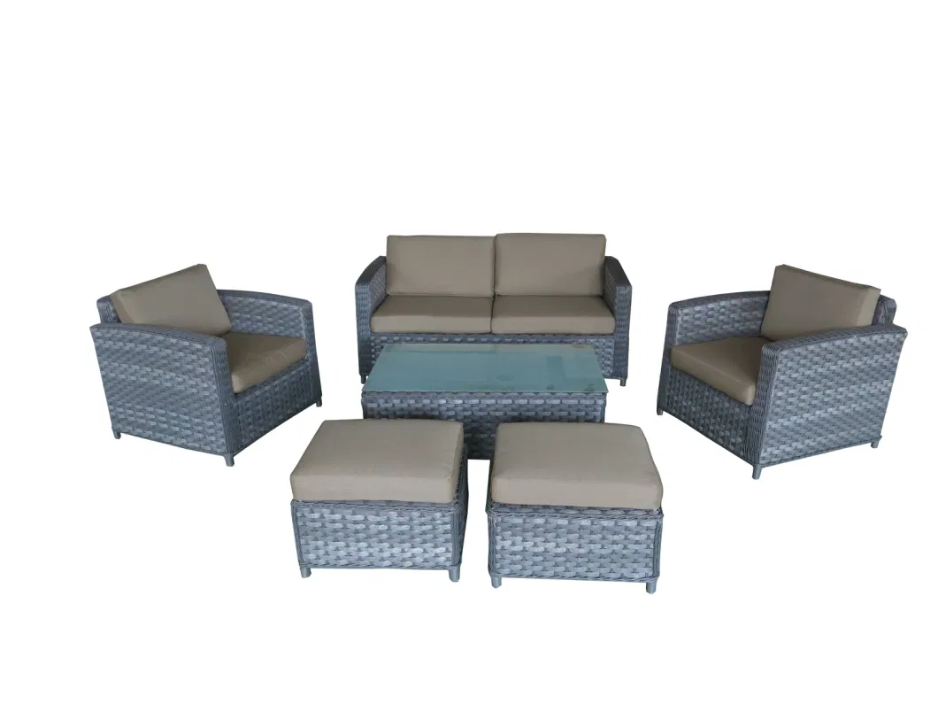 Garden Outdoor Patio Furniture Rattan Sofa Set 5PCS