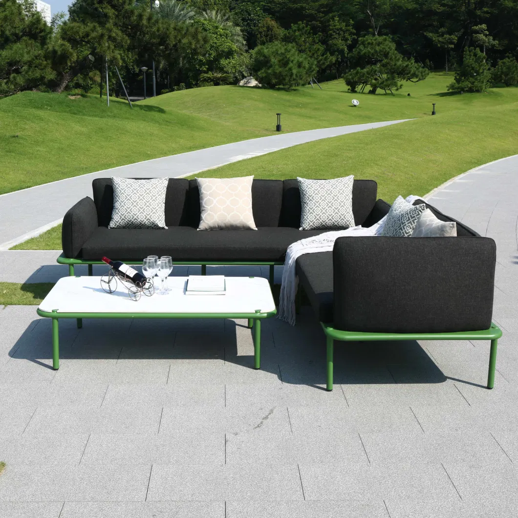 Wholesale Price Aluminum Frame Waterproof Outdoor Home Garden Patio Sofa Set