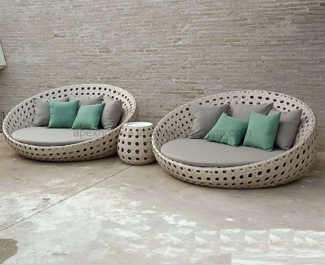 High Quality Garden Sofa Bed Rattan Furniture Daybed Price Wholesale