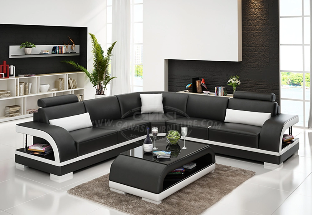 L Shape Dubai Sofa Furniture with Adjustable Headrests G8011B