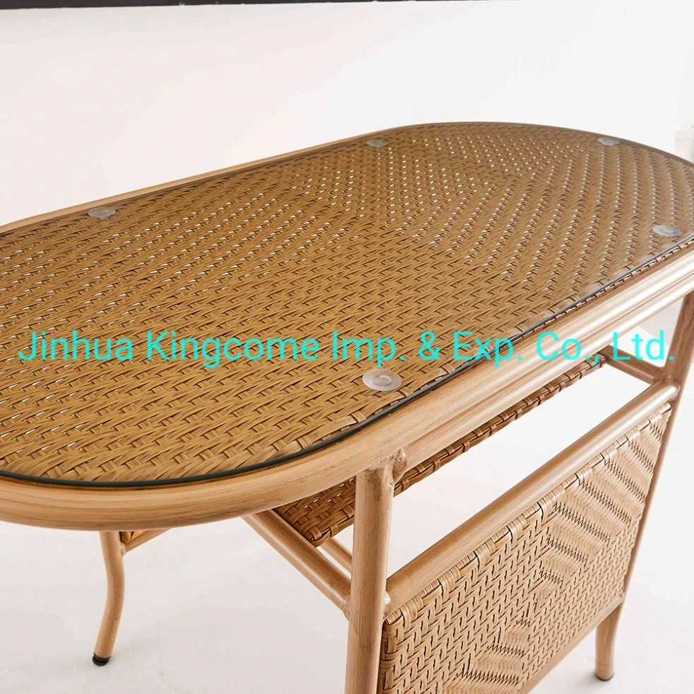 Outdoor Furniture Aluminum Frame PE Rattan Dining Table/Garden Coffee Table