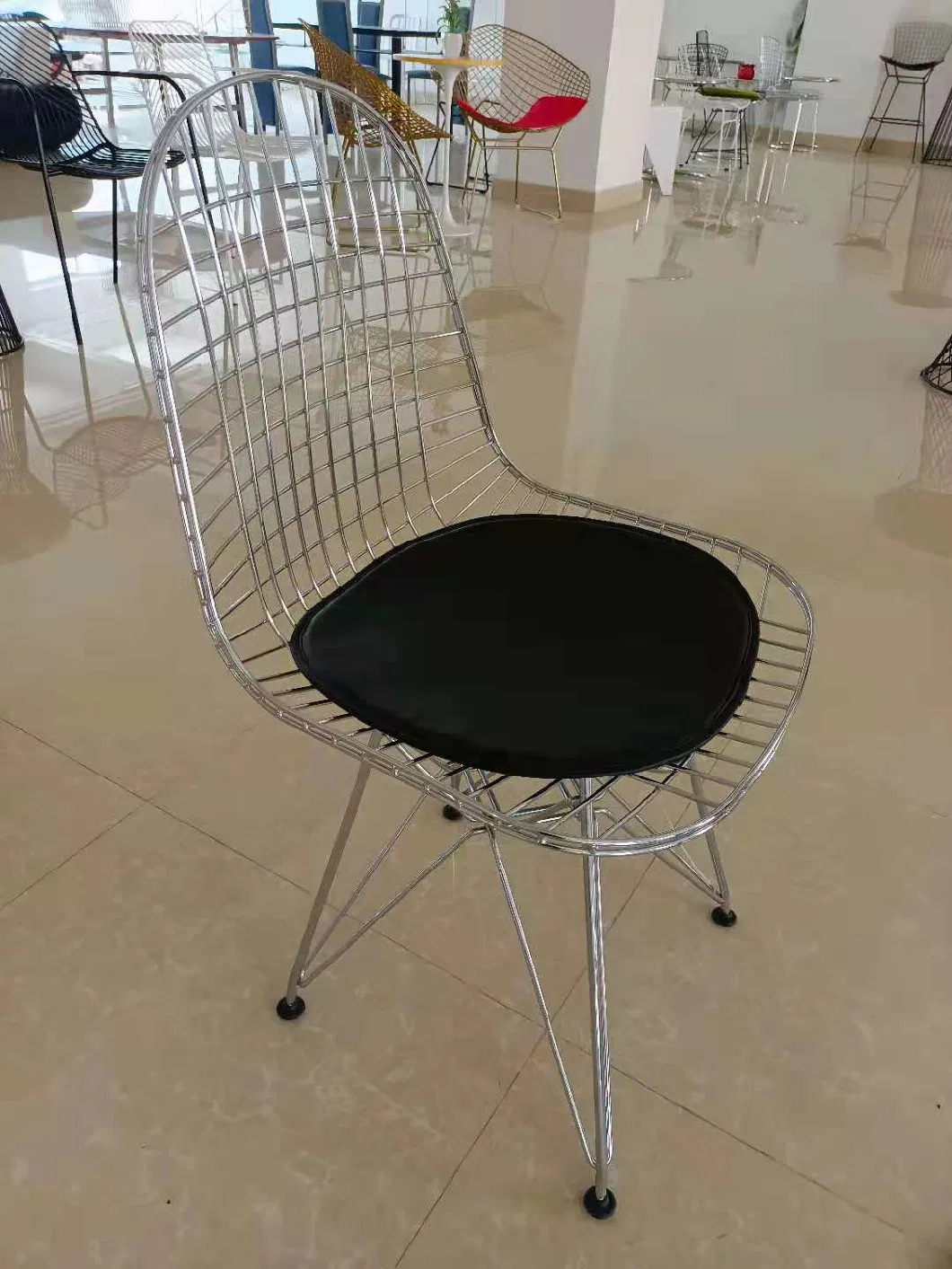 China Quality Furniture Manufacturer of Quality Welded Steel Wire Dining Chair