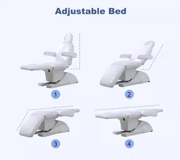 Hochey Adjustable SPA Medic Facial Physiotherapy Osteopathic Electric Treatment Table Podiatry Chair Me