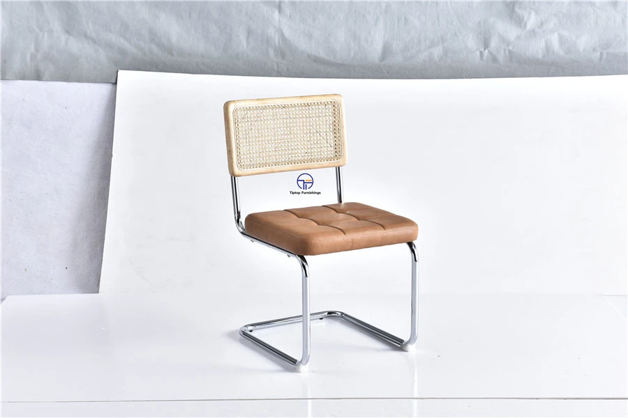 Factory Selling Hotel Restaurant Upholstered Rattan Dining Chair