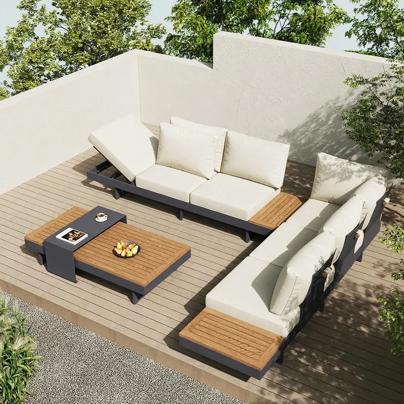 Fresh and Natural Garden Courtyard Furniture Outdoor Combination Leisure Combination Sofa Set