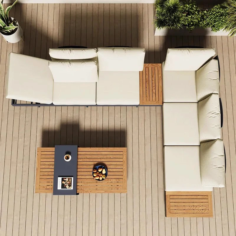 Fresh and Natural Garden Courtyard Furniture Outdoor Combination Leisure Combination Sofa Set