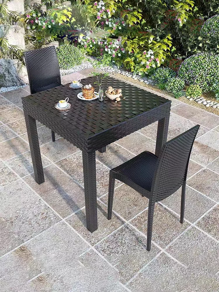 Outdoor Balcony Rattan Table Garden Chair Coffee Table Combination