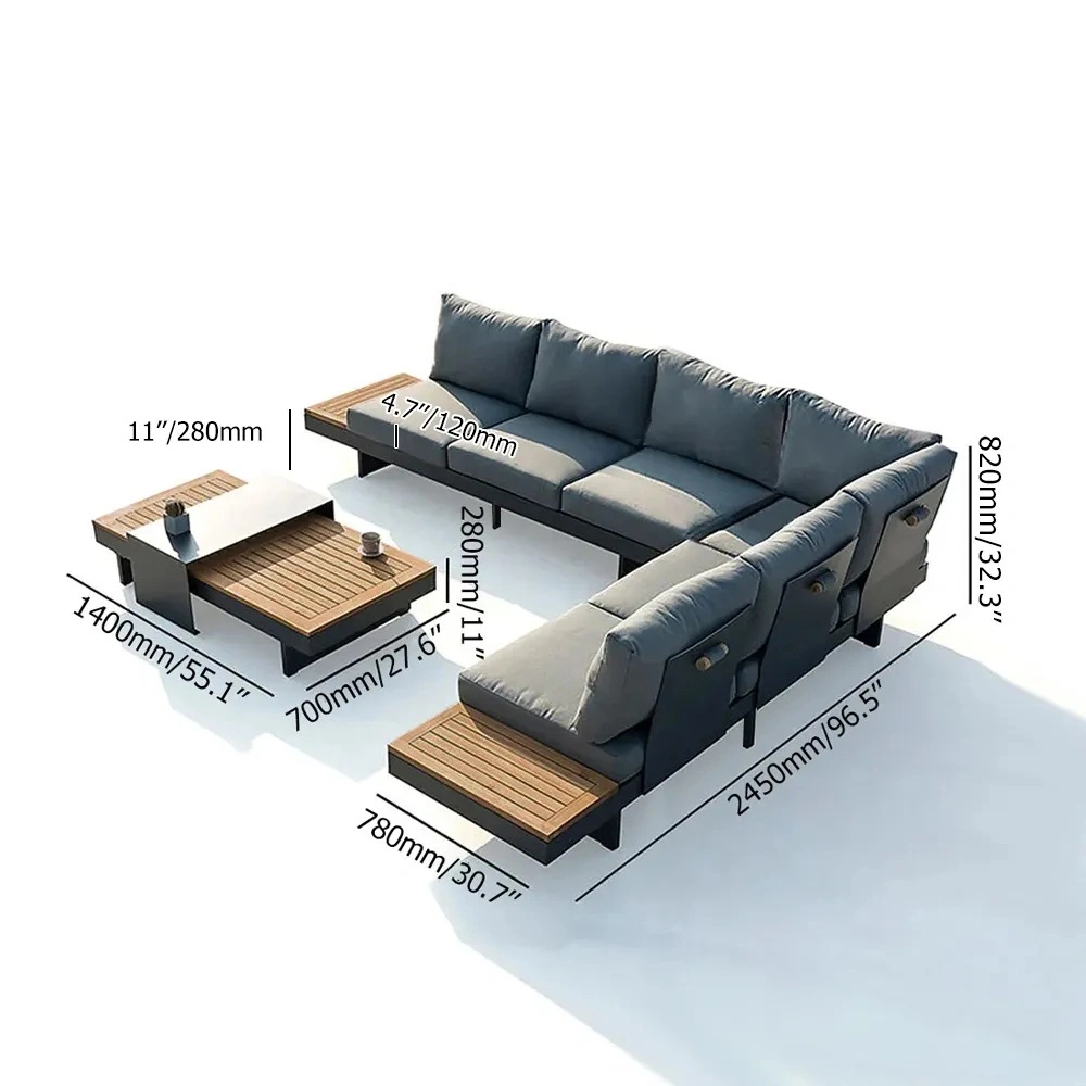 Fresh and Natural Garden Courtyard Furniture Outdoor Combination Leisure Combination Sofa Set