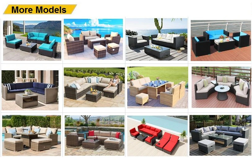 4PCS Modern Patio Garden Hotel Home Resort Rattan Wicker Leisure Sofa Set Outdoor Furniture