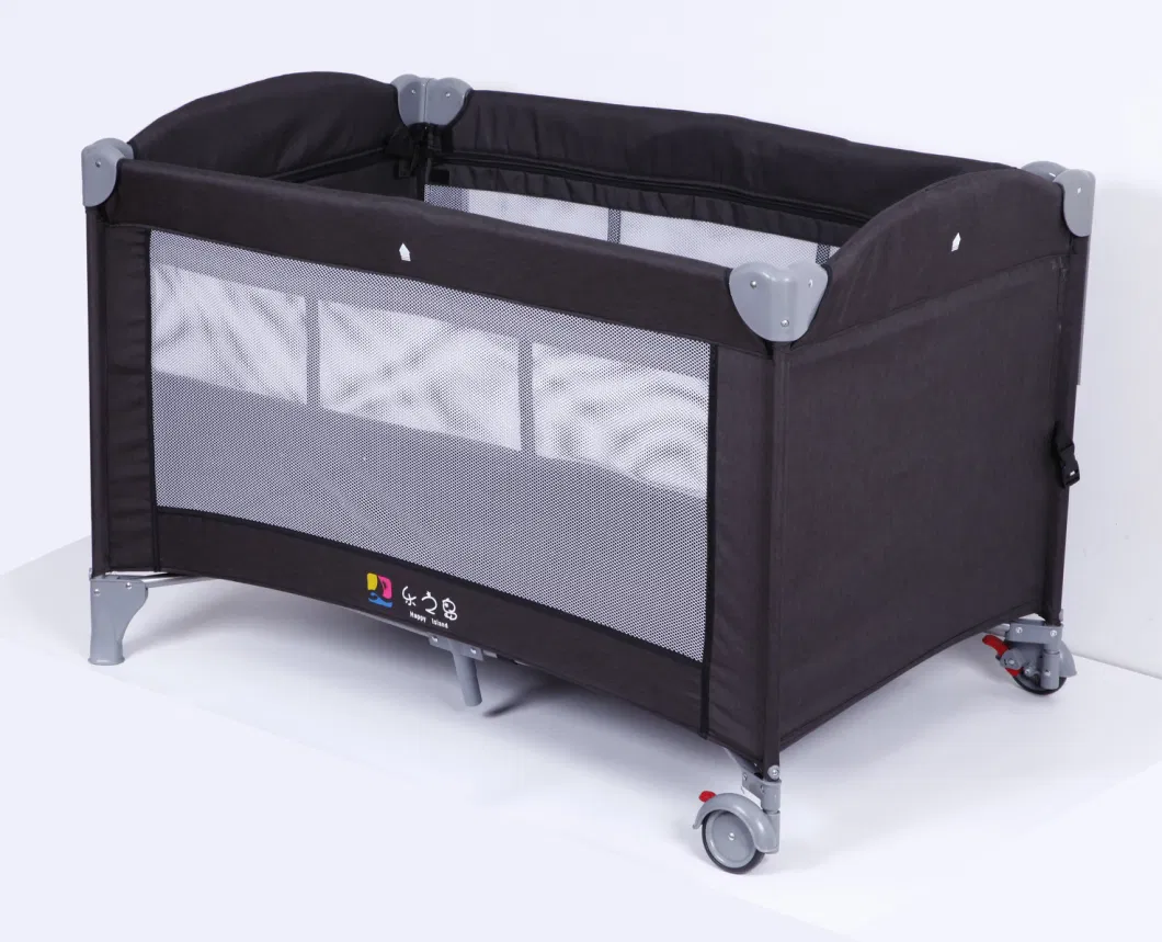 Joyful Island Aluminum Baby Playpen Portable Baby Travel Cot