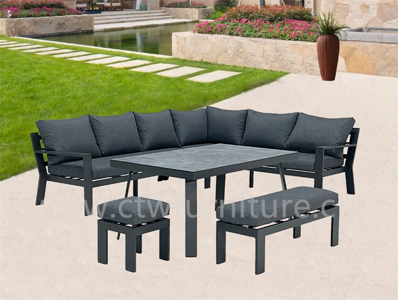 Best Selling Modern Patio Conversation Set Aluminum Garden Sofa