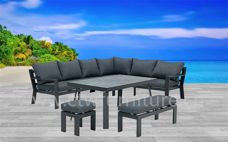 Best Selling Modern Patio Conversation Set Aluminum Garden Sofa