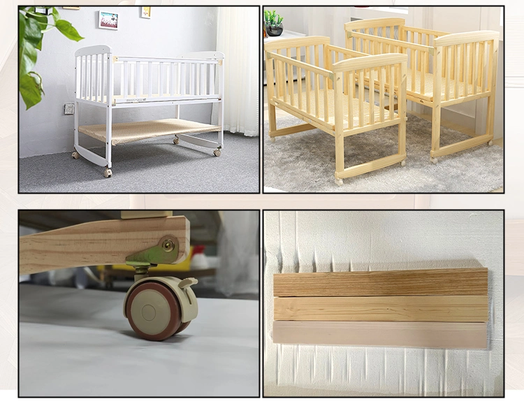 High Quality Wooden Baby Cot Bed Baby Crib Cot Convertible