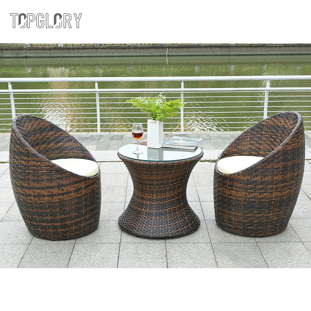 Factory Wholesale Price Outdoor Home Garden Furniture Coffee Table Set Rattan Chair