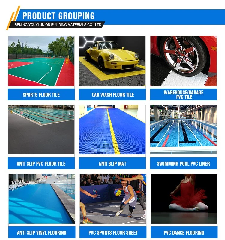 Outdoor Sport Floor Tiles Snap Together PP Basketball Volleyball Court Flooring Tile