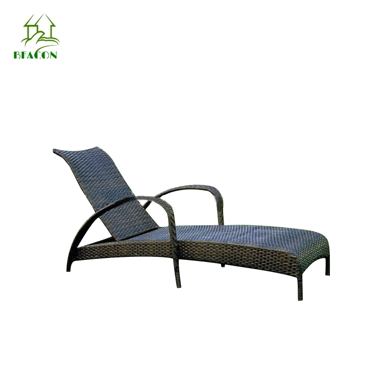 Leisure Outdoor Furniture Poolside Aluminum Sun Lounger Mesh Fabric Luxury Sun Lounger