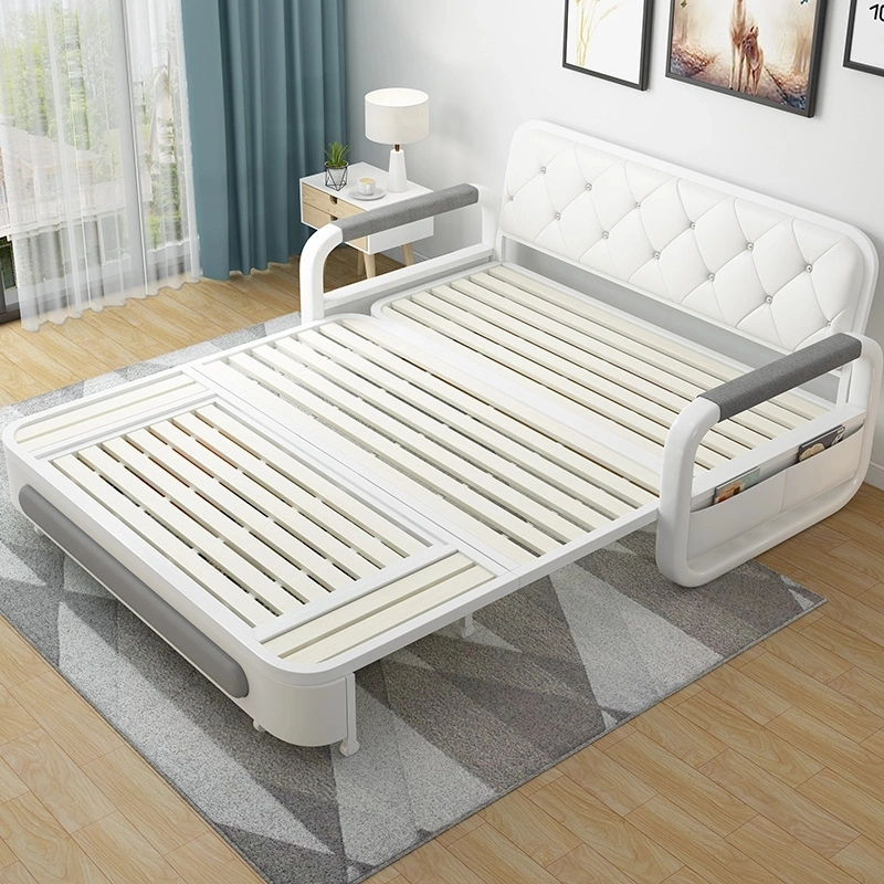 Sofa Cum Bed Living Room Furniture Modern Multi-Function Sofa Gray Fabric Storage Folding Sofa Bed