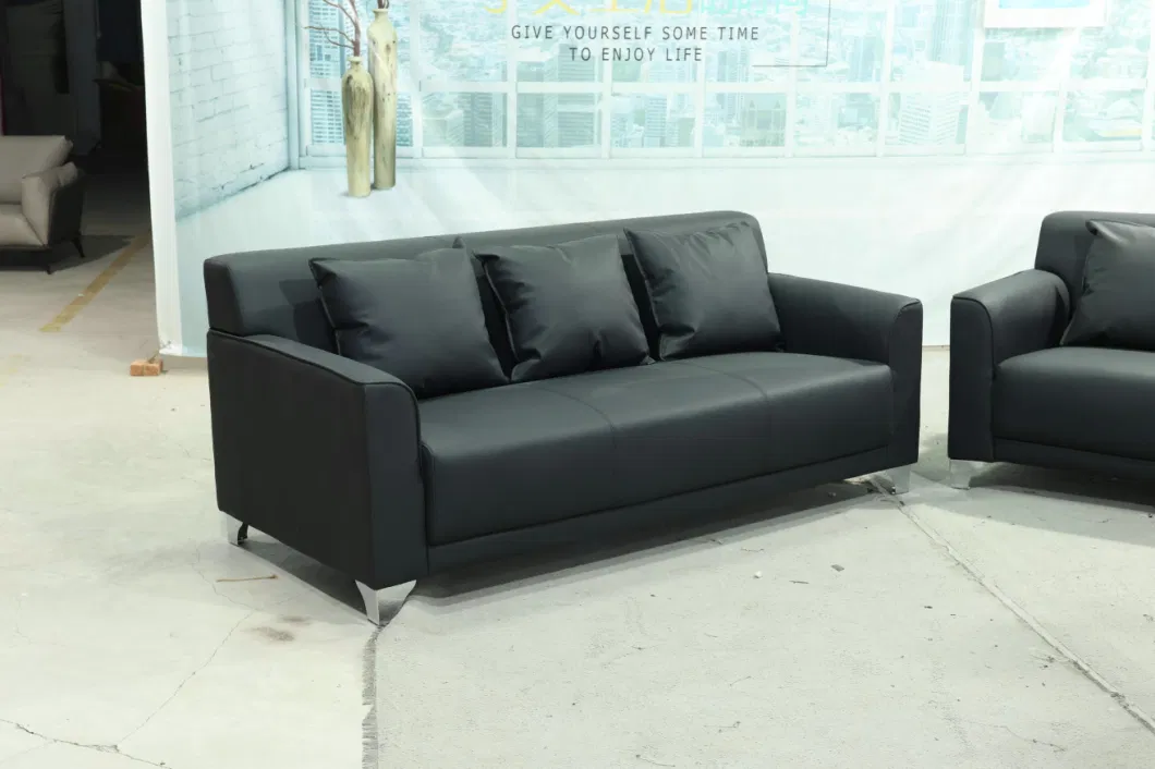 High Quality Modern Design PU Leather Office Sofa Set Office Furniture