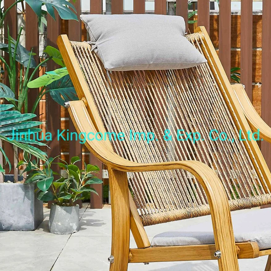 Garden Furniture Aluminum Rattan Rocking Chair All Weather Condition/Outdoor Patio Rocking Chair with Footrest