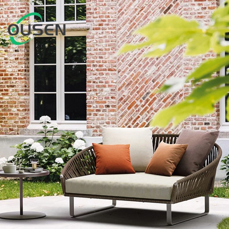 High Density Sponge Modular Pillow Aluminum Set Corner Garden Hotel Waterproof Outdoor Sofa Furniture